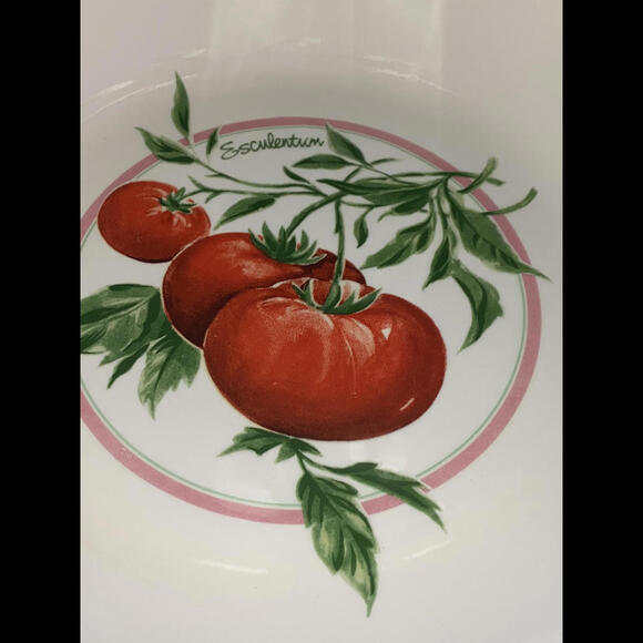 HIMARK 12” Pasta Salad Serving Bowl Made In Italy Tomatoes (Esculentum) Crazed! - Picture 2 of 9